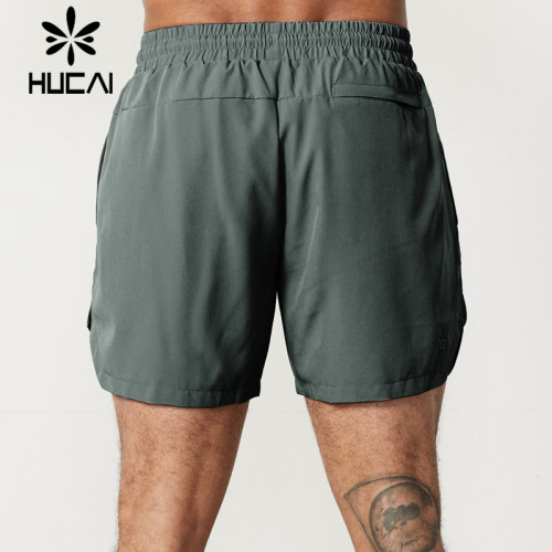 HUCAI OEM Men's Fitness Shorts Quick drying Lightweight Pulling Rope Waist Sportswear Supplier