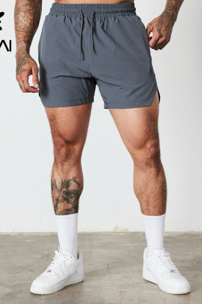 HUCAI OEM Men's Fitness Shorts Quick drying Lightweight Pulling Rope Waist Sportswear Supplier