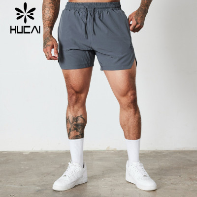 HUCAI OEM Men's Fitness Shorts Quick drying Lightweight Pulling Rope Waist Sportswear Supplier