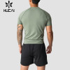 HUCAI Sportswear Private Label Sport T-shirts Splicing Breathable And Comfortable