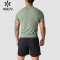 HUCAI Sportswear Private Label Sport T-shirts Splicing Breathable And Comfortable