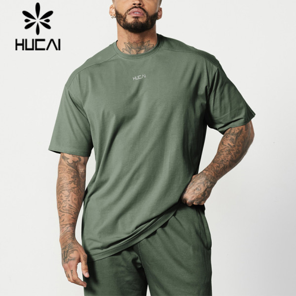 Men's Fitness T-shirt Manufacturer Smooth and Cool Fabric Oversized  Sports Top