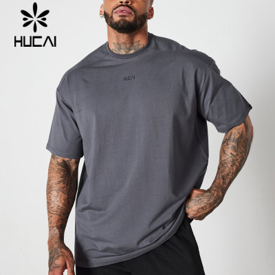 Men's Fitness T-shirt Manufacturer Smooth and Cool Fabric Oversized  Sports Top
