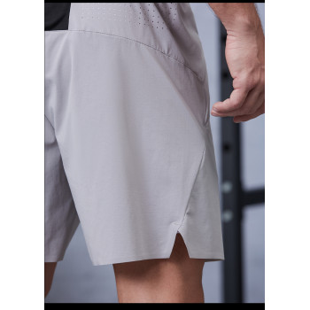 Branded Fitness Shorts with Knitted Ribbed Elastic Waistband|Hucai Activewear Manufacturer