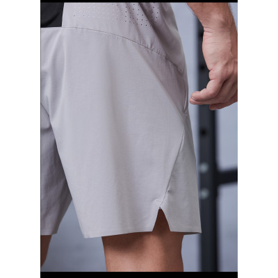 Branded Fitness Shorts with Knitted Ribbed Elastic Waistband|Hucai Activewear Manufacturer