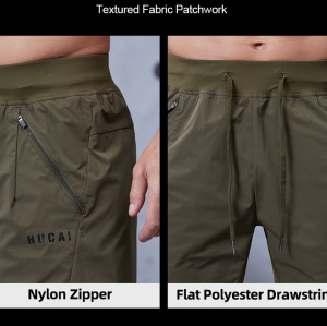 Premium Activewear Artful Structural Design Drawstring Gym Shorts|Hucai Activewear Manufacturer
