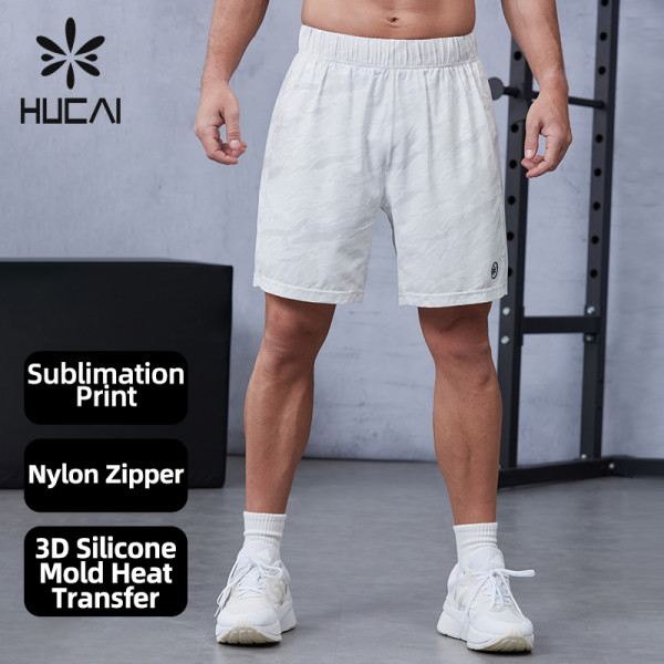 Quick-Dry 5-Inch Training Shorts With Lnner Compression Layer|Hucai Activewear Manufacturer