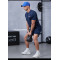 Mens Fitness T Shirts Lightweight Breathable Reflective logo |Hucai Activewear Manufacturer