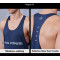 Custom Silver Heat Transfer Logo Athletic Fitness Tank Top |Hucai Activewear Manufacturer