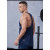 Custom Silver Heat Transfer Logo Athletic Fitness Tank Top |Hucai Activewear Manufacturer