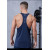 Custom Silver Heat Transfer Logo Athletic Fitness Tank Top |Hucai Activewear Manufacturer