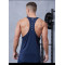 Custom Silver Heat Transfer Logo Athletic Fitness Tank Top |Hucai Activewear Manufacturer