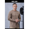 High quality 60 combed pure Australian cotton Long Sleeve Gym Shirt |Hucai Activewear Manufacturer