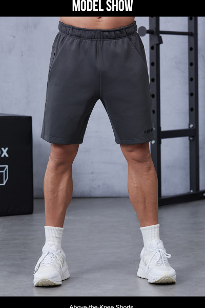 Premium 3D Silicon Logo Training Shorts with Elastic Waistband|Hucai Activewear Manufacturer