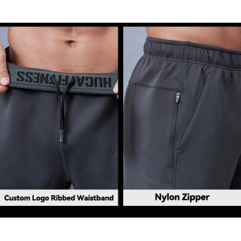 Premium 3D Silicon Logo Training Shorts with Elastic Waistband|Hucai Activewear Manufacturer