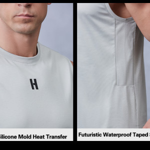 Custom Sleeveless Workout Shirt with Moisture-Wicking Fabric |Hucai Activewear Manufacturer