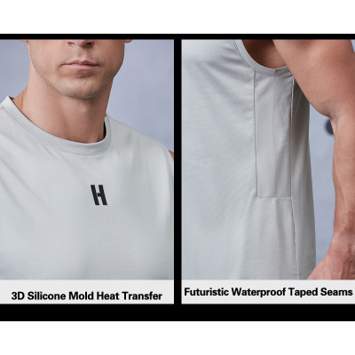 Custom Sleeveless Workout Shirt with Moisture-Wicking Fabric |Hucai Activewear Manufacturer