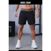 Custom logo Ribbed Waistband 2 in 1 Mens Athletic Training Shorts |Hucai Activewear Manufacturer