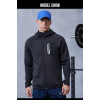 Custom 3D Silicone logo Waterproof Zipper Gym Sports Jacket |Hucai Activewear Manufacturer