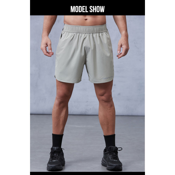 Custom Four-way Stretch Reflective Laser Perforation Running Shorts |Hucai Activewear Manufacturer