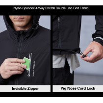 Custom Reflective logo Lightweight Men Workout Running Jacket |Hucai Activewear Manufacturer