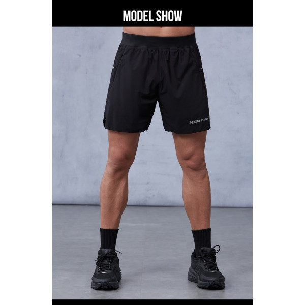 Custom Reflective logo Lightweight Laser Drawstring Running Shorts |Hucai Activewear Manufacturer