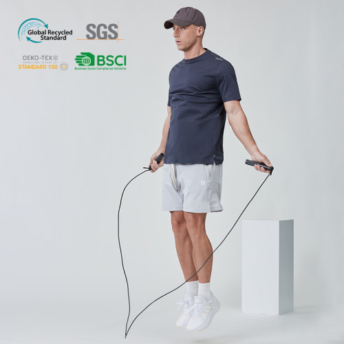 Custom Drawstring Dry Fit Polyester Spandex 5 Inch Sports Shorts |Hucai Activewear Manufacturer
