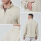 Custom High Quality Men Sports Sweatshirt 1/4 Pullover Quarter-zip  |Hucai Activewear Manufacturer
