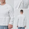 Custom Fitness Long Sleeve Double Long-staple Cotton Spandex |Hucai Activewear Manufacturer