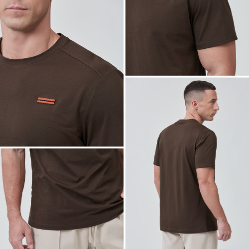 Custom Men Gym T Shirts Cool Feeling Regular Fit |Hucai Activewear Manufacturer