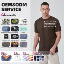 Custom Men Gym T Shirts Cool Feeling Regular Fit |Hucai Activewear Manufacturer