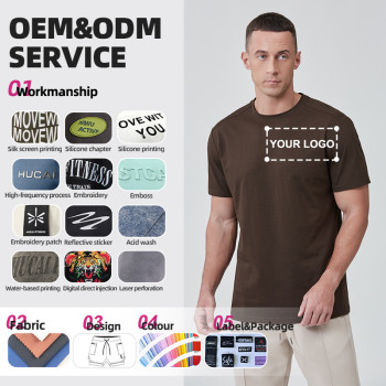 Custom Men Gym T Shirts Cool Feeling Regular Fit |Hucai Activewear Manufacturer