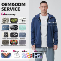 Custom Men Sports Jacket Metal Zipper Soft Lightweight Regular Fit |Hucai Activewear Manufacturer