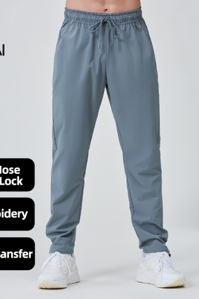 Custom Mens Athletic Pants Quick-dry Recycled Polyester|Hucai Activewear Manufacturer
