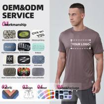 Custom Men Gym T Shirts Premium Cooling Ammonia-treated Soft Cotton|Hucai Activewear Manufacturer