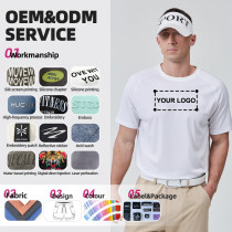 Custom Golf T Shirts Lightweight 100s Yacool Cotton Nylon |Hucai Activewear Manufacturer