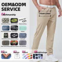 Custom Mens Golf Joggers Pants Anti-slip Band Lightweight Dry Fit |Hucai Activewear Manufacturer