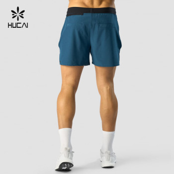 OEM High Quality Nylon Spandex Workout Running Shorts For Men|HUCAI Activewear Manufacturers