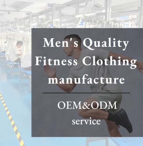 Men's Quality Fitness Clothing Manufacture: China Made with Advanced Sweat-Wicking Fabric