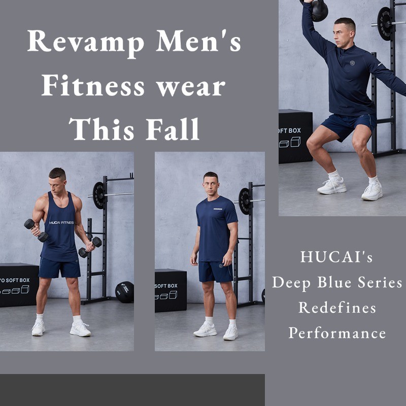Revamp Men's Fitnesswear This Fall: HUCAI's Deep Blue Series Redefines Performance