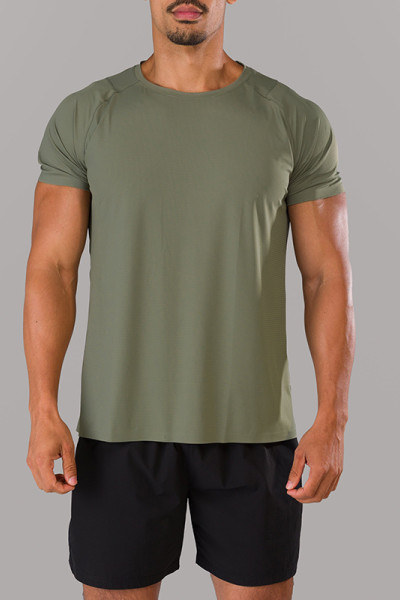 Custom Men's Performance Training T-Shirt with Breathable Fabric