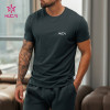 Custom Logo Men's Gym T-Shirt with Premium Cotton-Blend Fabric