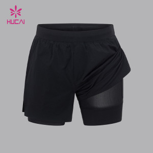 Custom 2-in-1 Men's Training Shorts with Inner Phone Pocket