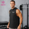 Custom Men's Sleeveless Training Hoodie | Moisture-Wicking Gym Tank Manufacturer