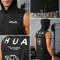 Custom Men's Sleeveless Training Hoodie | Moisture-Wicking Gym Tank Manufacturer