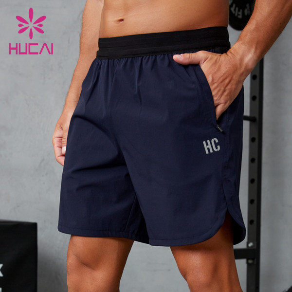 Custom Men's Nylon Stretch Training Shorts | Elastic Waistband Gym Shorts Manufacturer