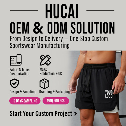 Custom Men's Dual-Layer Training Shorts | Seamless Bonded Hem Sportswear Manufacturer