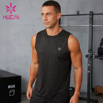 Custom Men's Camouflage Jacquard Tank Top | Breathable Gym Vest Manufacturer Custom Men's Camouflage Jacquard Tank Top | Breathable Gym Vest Manufacturer