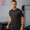 Custom Men's Camouflage Jacquard T-Shirt | Breathable Slim Fit Gym Top Manufacturer
