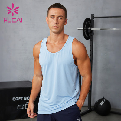 Custom Men's Cooling Breathable Tank Top | Lightweight Gym Vest Manufacturer